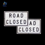 Roll Up Sign & Stand - 48" x 30" Road Closed Reflective Roll Up Traffic Sign